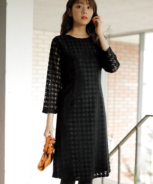 セール Off 千鳥柄モールレースワンピース ラナン Ranan Magaseek