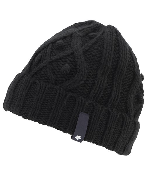 DESCENTE(デサント)/【SKI】ニットキャップ / WOMEN'S KNIT CAP/ブラック