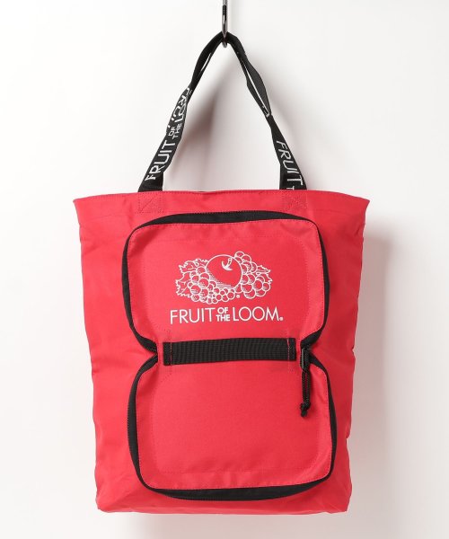 MAISON mou(メゾンムー)/【FRUIT OF THE LOOM/フルーツオブザルーム】PACK COOLER TOTE/クールトート/レッド