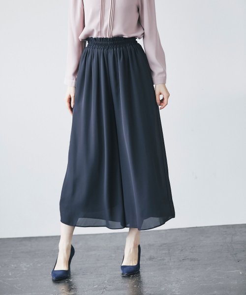 セール ウエストシャーリング プチフリルシフォンワイドパンツ トッコクローゼット Tocco Closet Magaseek