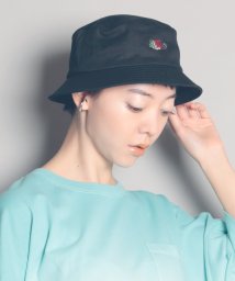 MAISON mou(メゾンムー)/【FRUIT OF THE LOOM/フルーツオブザルーム】FTL EMB BUCKET HAT/刺繍バケットハット/ブラック