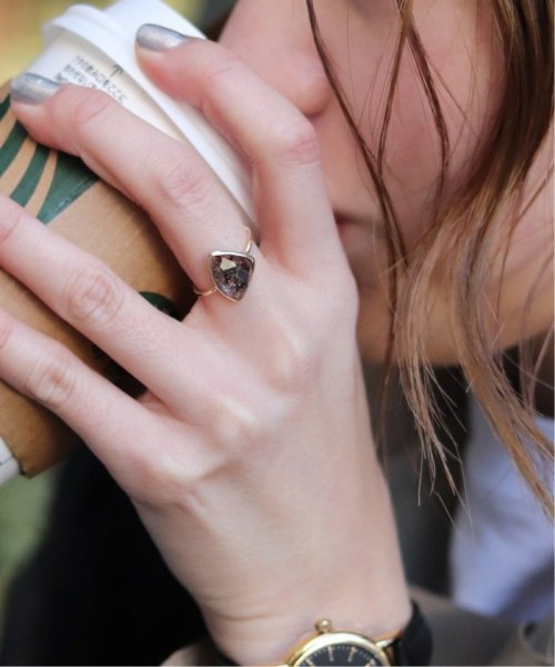 K10 ブラックルチルクォーツ リング 11 アンサンブル Ensemble Magaseek