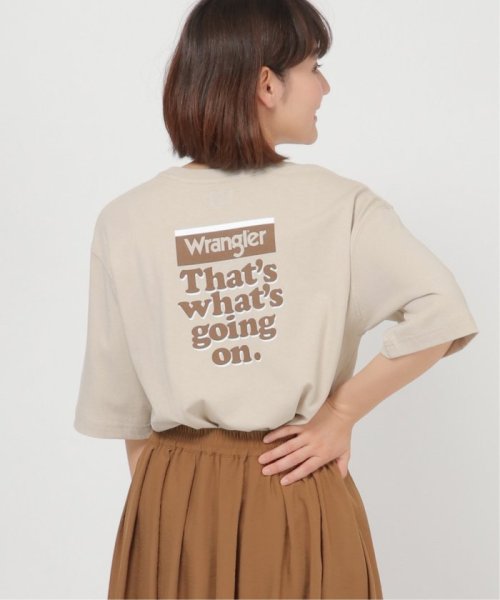 ikka(イッカ)/Wrangler バックプリントTシャツ/ベージュ