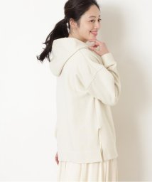 NATURAL BEAUTY BASIC(ナチュラルビューティーベーシック)/オーガニックコットン裏毛パーカー/オフ1