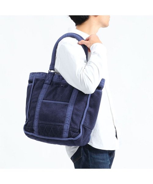 Porter Classic(ポータークラシック)/ポータークラシック トートバッグ Porter Classic PC KENDO TOTE BAG A4 コットン インディゴ 日本製 PC－001－322/ブルー