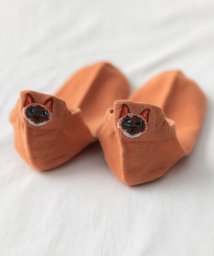 aimoha(aimoha（アイモハ）)/キュートネコの靴下/オレンジ
