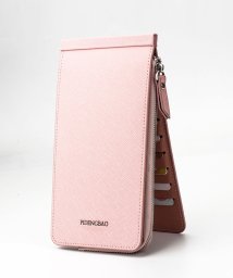 aimoha(aimoha（アイモハ）)/大容量メンズ レディース 兼用 8色収納カードケース/ピンク