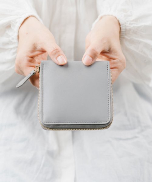 セール Mura 二つ折り財布 ファスナー 本革 やぎ革 レザー レディース 財布 ムラ Mura Magaseek