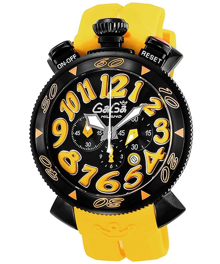 セール Gaga Milano ガガミラノ 腕時計 6054 4 Yelrubber メンズ ガガミラノ Gaga Milano Magaseek