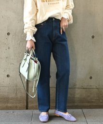 SHIPS any WOMEN(シップス　エニィ　ウィメン)/SHIPS any:〈ウォッシャブル〉ハイライズ ストレート デニムパンツ［SHIPS any DENIM］/ネイビー