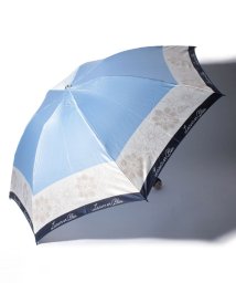 LANVIN en Bleu(umbrella)(ランバンオンブルー（傘）)/LANVIN en Bleu 折りたたみ傘 ”フラワー”/サックスブルー