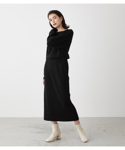 AZUL by moussy(アズールバイマウジー)/2WAY RIB BLOUSING ONEPIECE/BLK