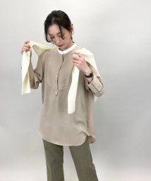 FREDY REPIT(フレディレピ)/配色衿ドレスシャツ/ベージュ