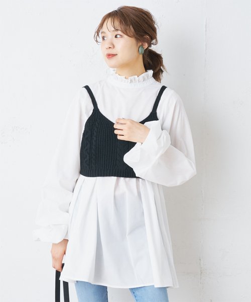 セール ビスチェ付きチュニックブラウス ナイスクラップ アウトレット Nice Claup Outlet Magaseek