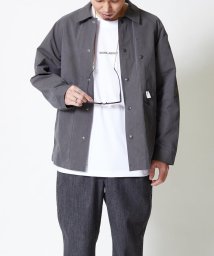 WORK ABOUT(WORK ABOUT)/【WORK ABOUT/ワークアバウト】　PARKMAN JACKET カバーオール リップストップ/チャコールグレー