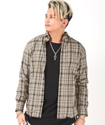 LUXSTYLE/チェックシャツ/長袖シャツ メンズ チェックシャツ チェック柄 総柄/503769600