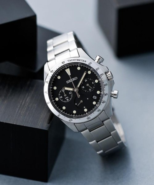 Seiko 別注セイコー ナノ ユニバース クオーツクロノグラフブラック ナノ ユニバース Nano Universe Magaseek