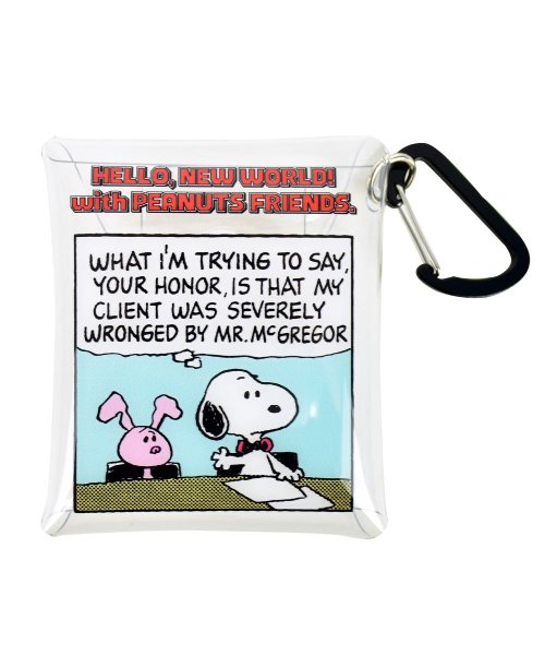 スヌーピー イヤホン ポーチ 小物入れ ミニ 有線 ワイヤレス 収納 Air Pods Pro クリアマルチケース Ssサイズ レディース ランナー Runner Magaseek