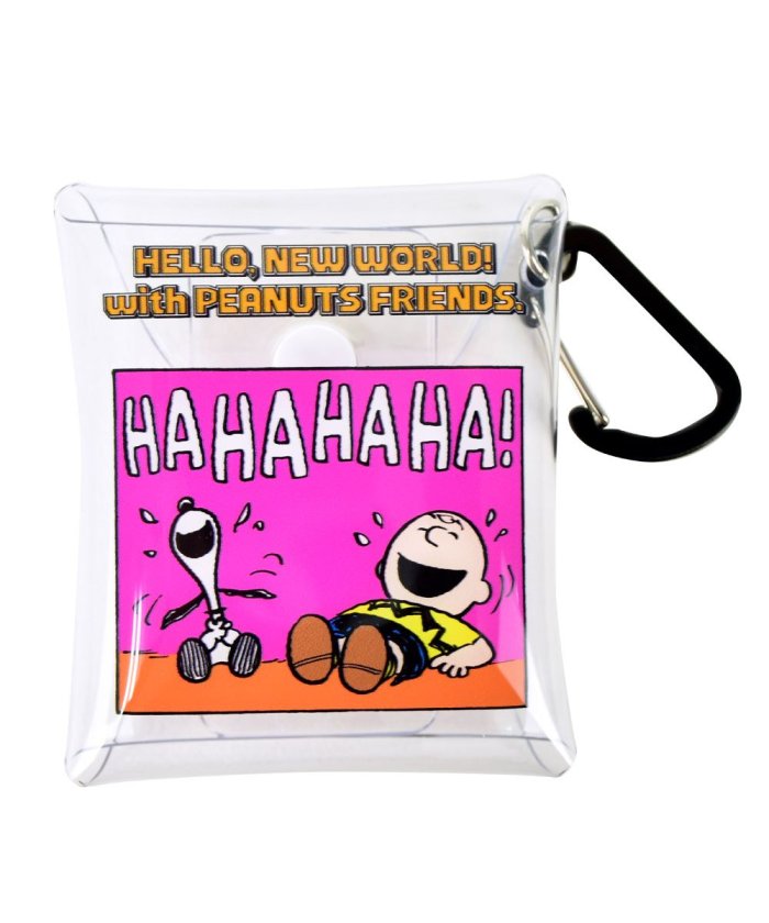 スヌーピー イヤホン ポーチ 小物入れ ミニ 有線 ワイヤレス 収納 Air Pods Pro クリアマルチケース Ssサイズ レディース ランナー Runner Magaseek