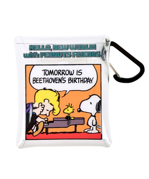 スヌーピー イヤホン ポーチ 小物入れ ミニ 有線 ワイヤレス 収納 Air Pods Pro クリアマルチケース Ssサイズ レディース ランナー Runner Magaseek
