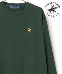 LAZAR(ラザル)/【Lazar】BEVERLY HILLS POLO CLUB/ビバリーヒルズポロクラブ ワンポイント刺繍 プルオーバー スウェット/ダークグリーン