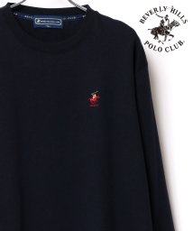 LAZAR(ラザル)/【Lazar】BEVERLY HILLS POLO CLUB/ビバリーヒルズポロクラブ ワンポイント刺繍 プルオーバー スウェット/ネイビー