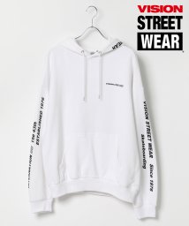 SITRY(SITRY)/【SITRY】VISION STREET WEAR/ヴィジョンストリートウエア ビッグシルエット ロゴプリントプルオーバーパーカー/オフホワイト