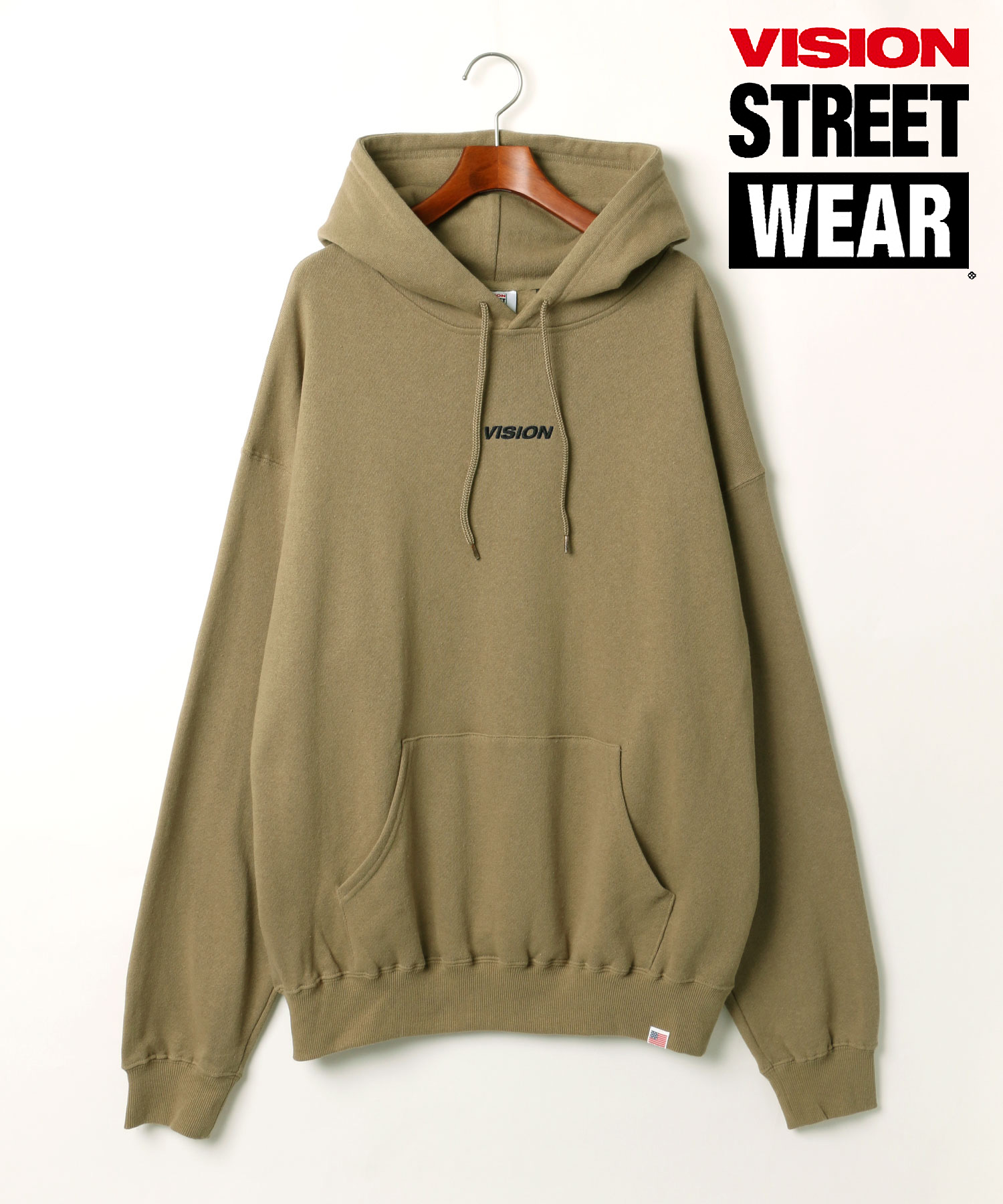 セール】【SITRY】VISION STREET WEAR/ヴィジョンストリートウエア ビッグシルエット USAコットン ロゴ刺繍プルオーバーパーカー(503753731)  | SITRY(SITRY) - MAGASEEK