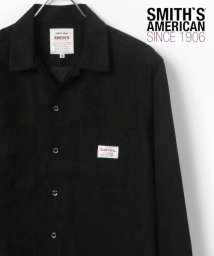 LAZAR(ラザル)/【Lazar】SMITH'S AMERICAN/スミスアメリカン スウェードワークシャツ/ブラック
