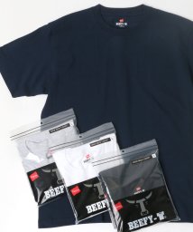 LAZAR(ラザル)/【Lazar】Hanes/へインズ BEEFY－T Tシャツ カットソー/ネイビー