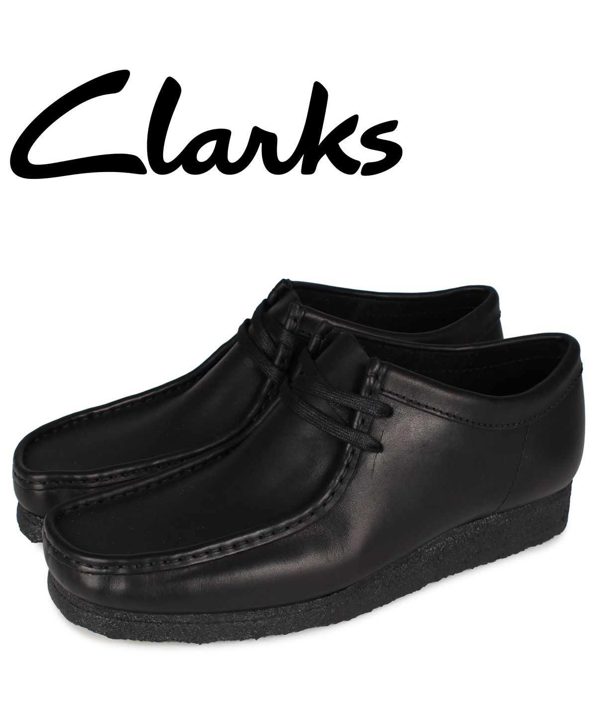 クラークス CLARKS ワラビーブーツ メンズ WALLABEE BOOT ブラック 黒 26155514