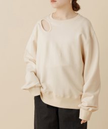 ADAM ET ROPE'(アダム　エ　ロペ)/【Near by me】別注Simple point sweatshirt/オフホワイト（15）