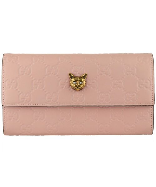 GUCCI(グッチ)/【GUCCI(グッチ)】GUCCI グッチ 二つ折り 長財布/ピンク