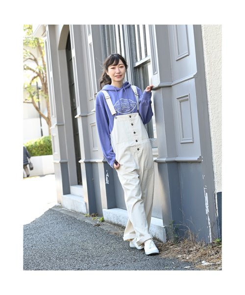 MAC HOUSE(women)(マックハウス（レディース）)/Dickies ディッキーズ ツイルオーバーオール 1182－6491/アイボリー