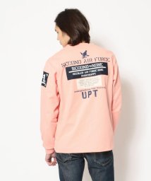 AVIREX(AVIREX)/セカンドエアフォース クルーネックTシャツ/L/S 2nd. AIR FORCE PATCH CREW NECK T－SHIRT/PINK