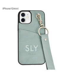 SLY(スライ)/iphone ケース iPhone12mini SLY スライ Die cutting_Case スマホケース iphone12mini アイフォンケース/ブルー