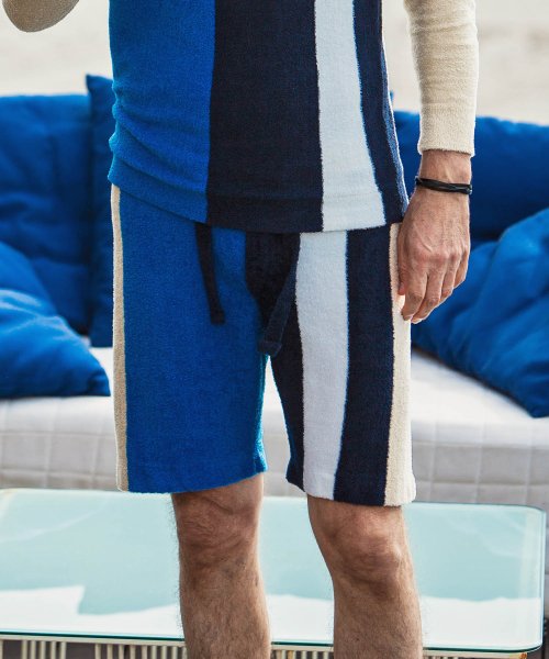 ブロックストライプハーフパンツニット メンズファッション 阪急百貨店公式通販 阪急 Men S Online Store