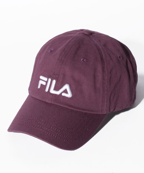 FILA（Hat）(フィラ（ボウシ）)/リニアロゴローキャップ/パープル