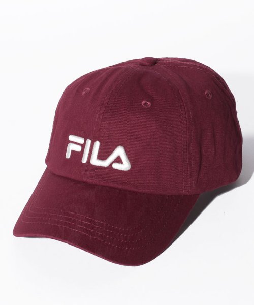 FILA（Hat）(フィラ（ボウシ）)/リニアロゴローキャップ/ワイン