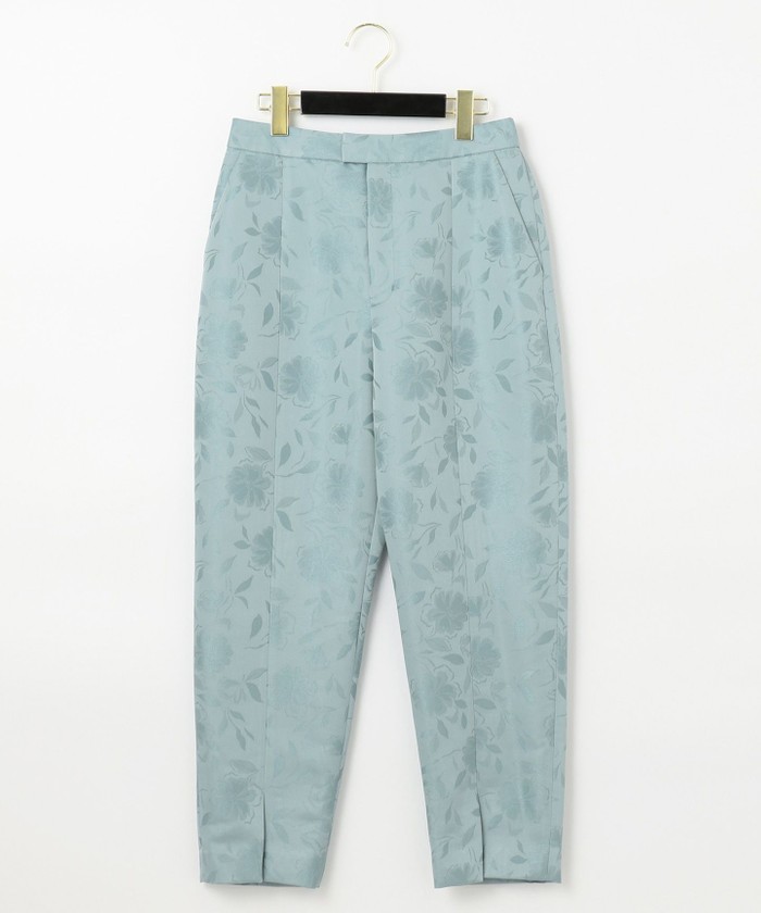 GRACECONTINENTAL フラワーJQテーパードパンツ ブルー 36 GRACECONTINENTAL フラワーJQテーパードパンツ ブルー 36