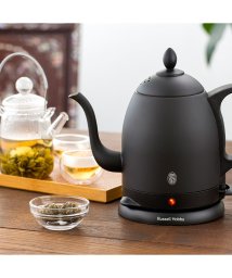 Russell Hobbs/ラッセルホブス Russell Hobbs 電気ケトル カフェケトル 湯沸かし器 0.8L 保温 コーヒー マット ブラック 軽量 一人暮らし キッチン 家電 /503775662