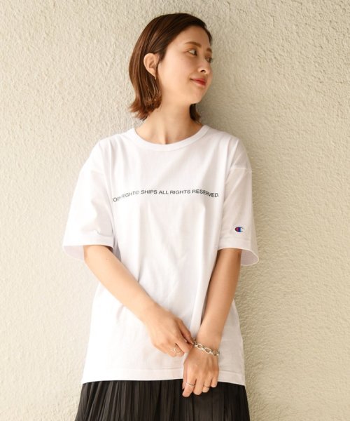 Web限定 Ships別注 Champion Copyright ロゴ Tシャツ シップス メン Ships Men Magaseek