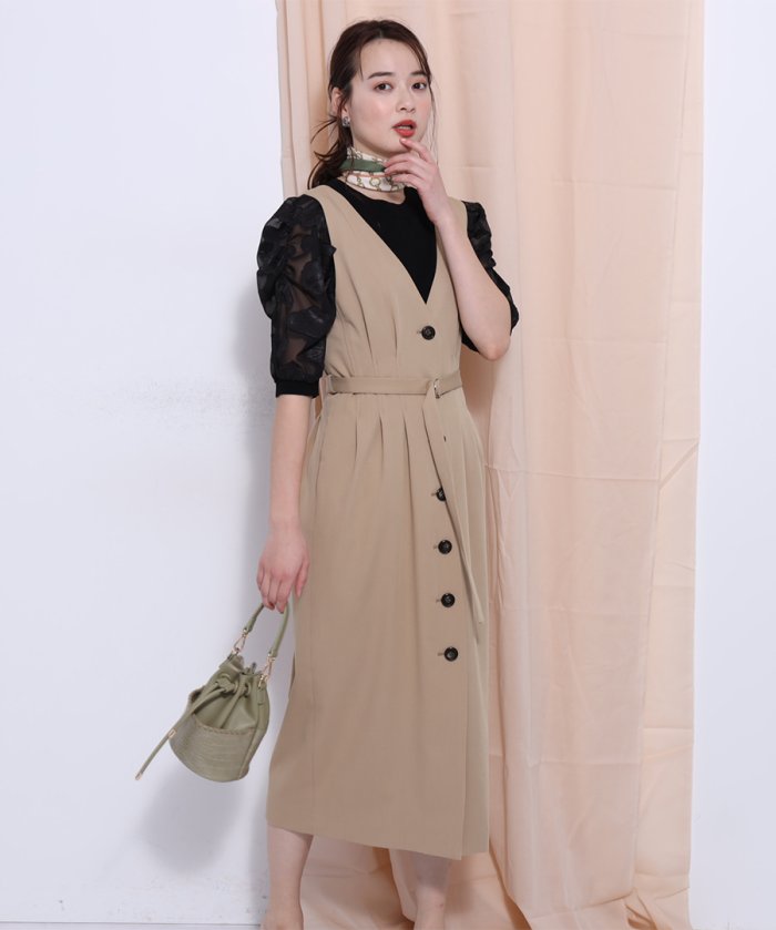 前後２ｗａｙｖネックジャンスカワンピース マイストラーダ Mystrada Magaseek