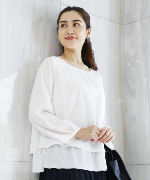 大きいサイズ フロントタックブラウス エウルキューブ Eur3 Magaseek