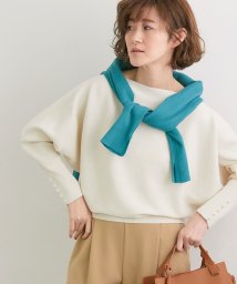 ROPE' PICNIC(ロペピクニック)/【WEB限定カラー:ライトグレー、グリーン】マシュマロニット袖パールドルマン/オフホワイト（15）