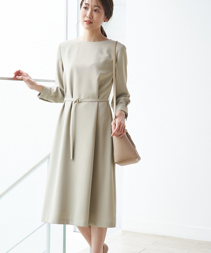 ベルト付aラインワンピース ロペピクニック Rope Picnic Magaseek