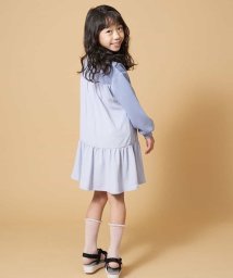 a.v.v(KID'S)(アー・ヴェ・ヴェキッズ)/[160]バックフリルダンボールワンピース[WEB限定サイズ]/ブルー