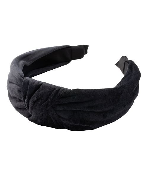 フリースタッチのふんわりターバン風クロスカチューシャ クリームドット Cream Dot Magaseek