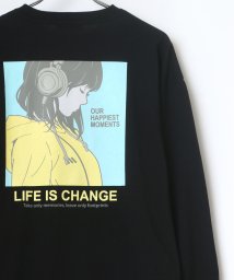 LAZAR(ラザル)/【Lazar】バックプリント イラスト グラフィック ビッグシルエット ロングスリーブTシャツ メンズ レディース 長袖 Tシャツ/柄2