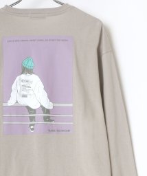 LAZAR(ラザル)/【Lazar】バックプリント イラスト グラフィック ビッグシルエット ロングスリーブTシャツ メンズ レディース 長袖 Tシャツ/柄7